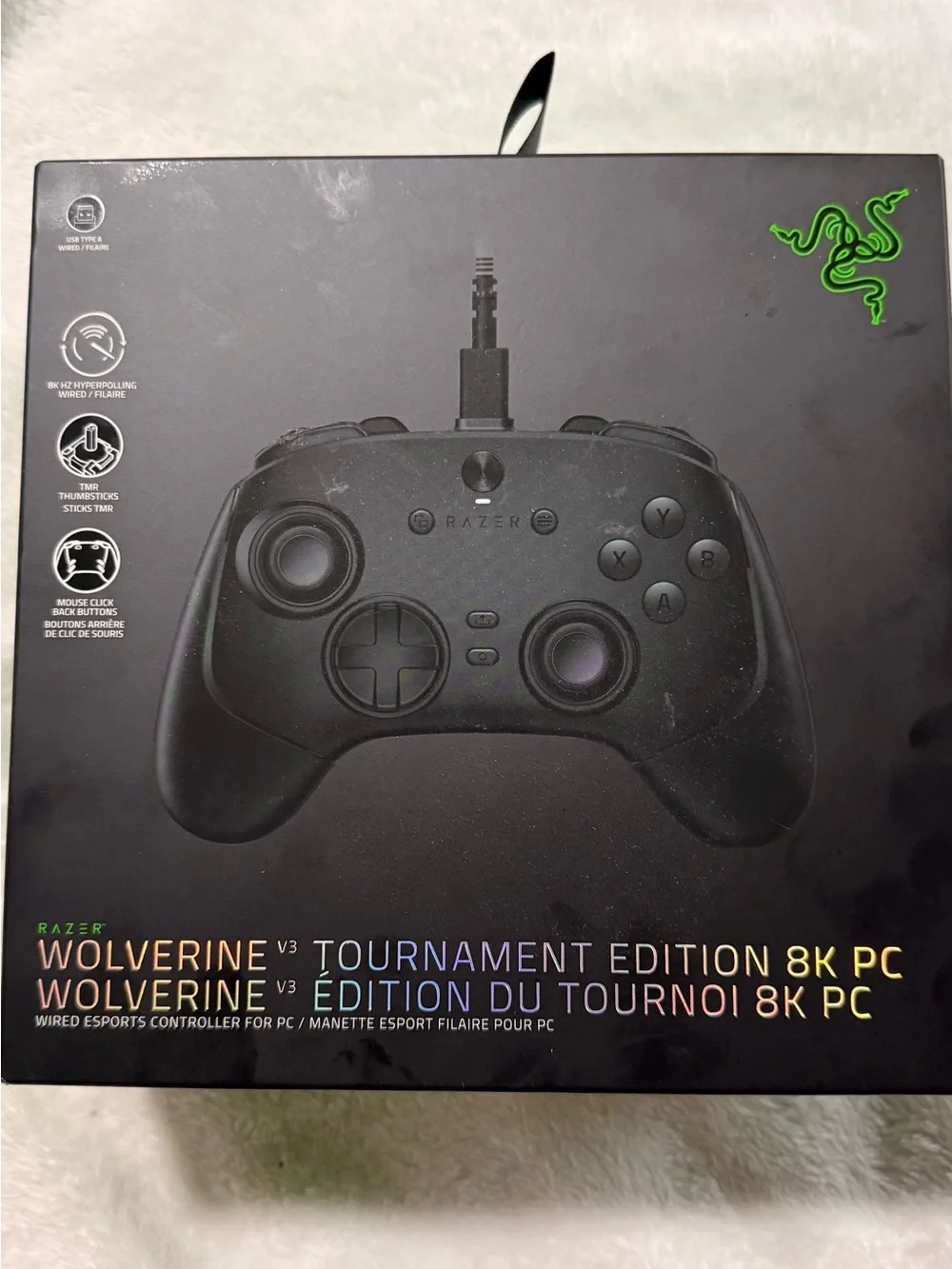 Razer Wolverine V3 Tournament Edition Controller - Black with Green Logo